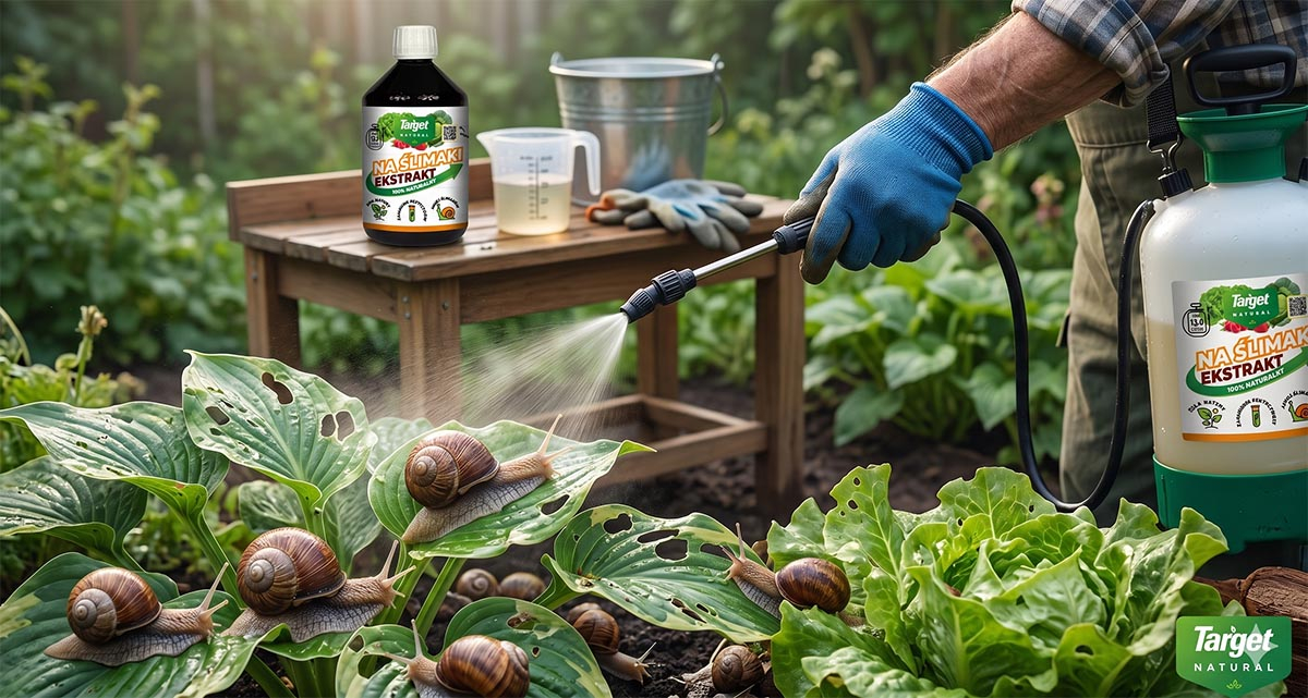 ekstrakt na ślimaki Target, ślimaki zjadające rośliny