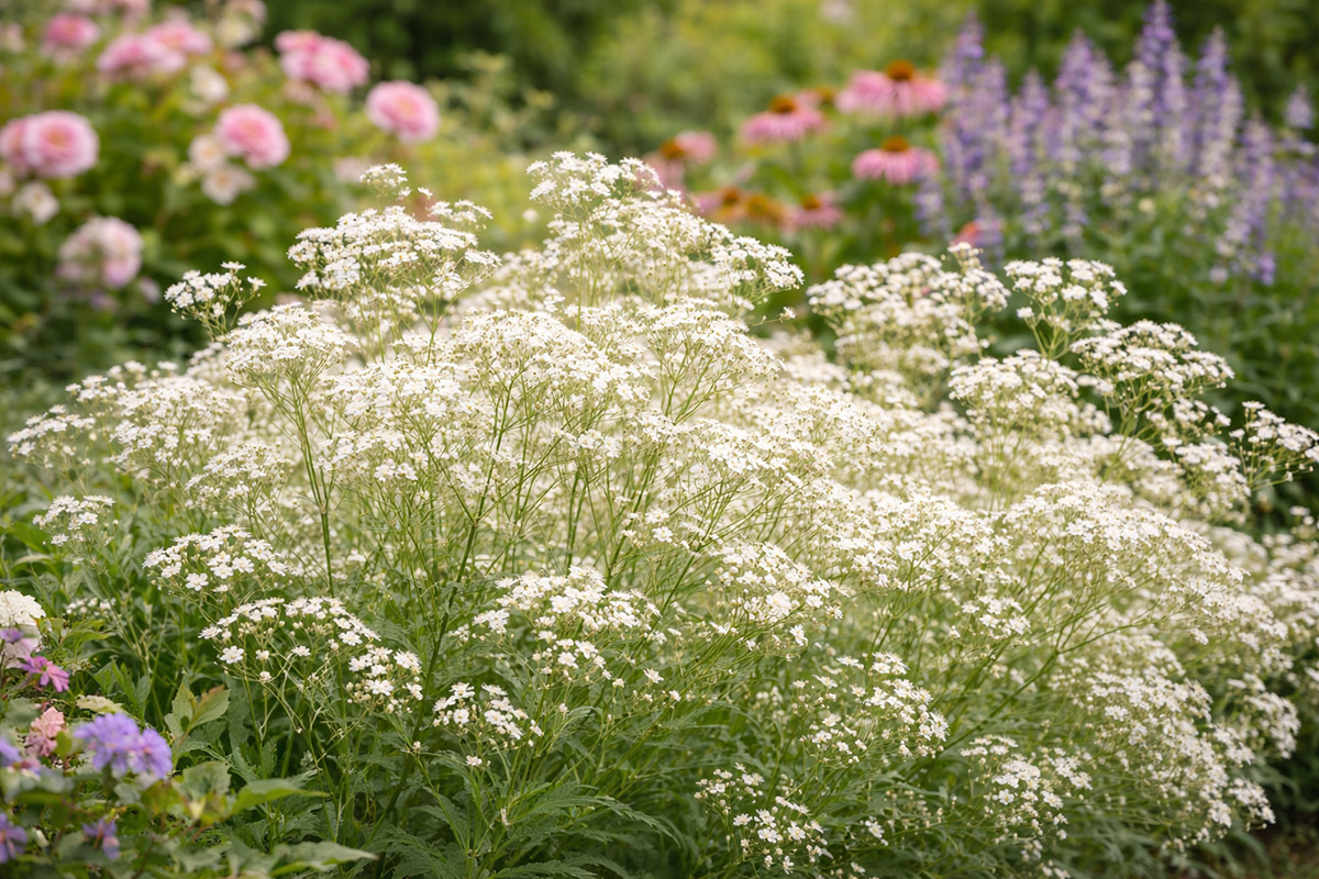 Gipsówka w ogrodzie gipsowka