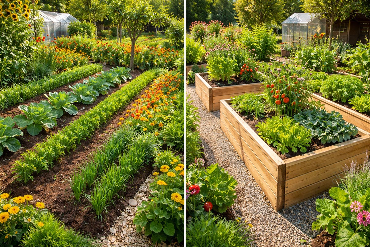 Warzywnik w gruncie czy w skrzyniach? warzywnik w skrzyniach