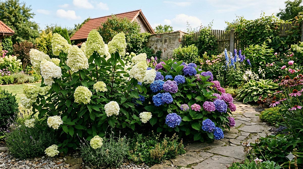 hortnsja bukietowa czy ogrodowa