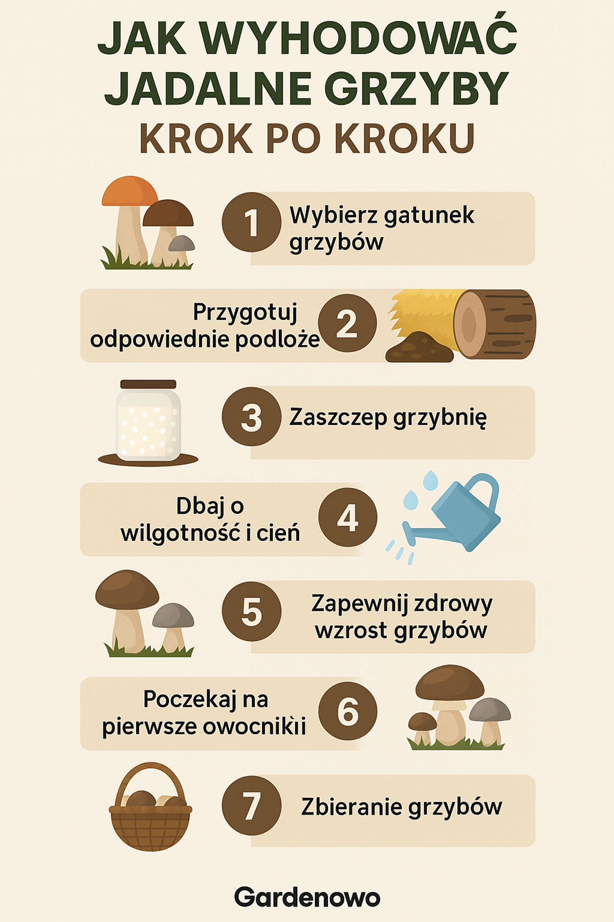 Jak wychodowac jadalne grzyby krok po kroku