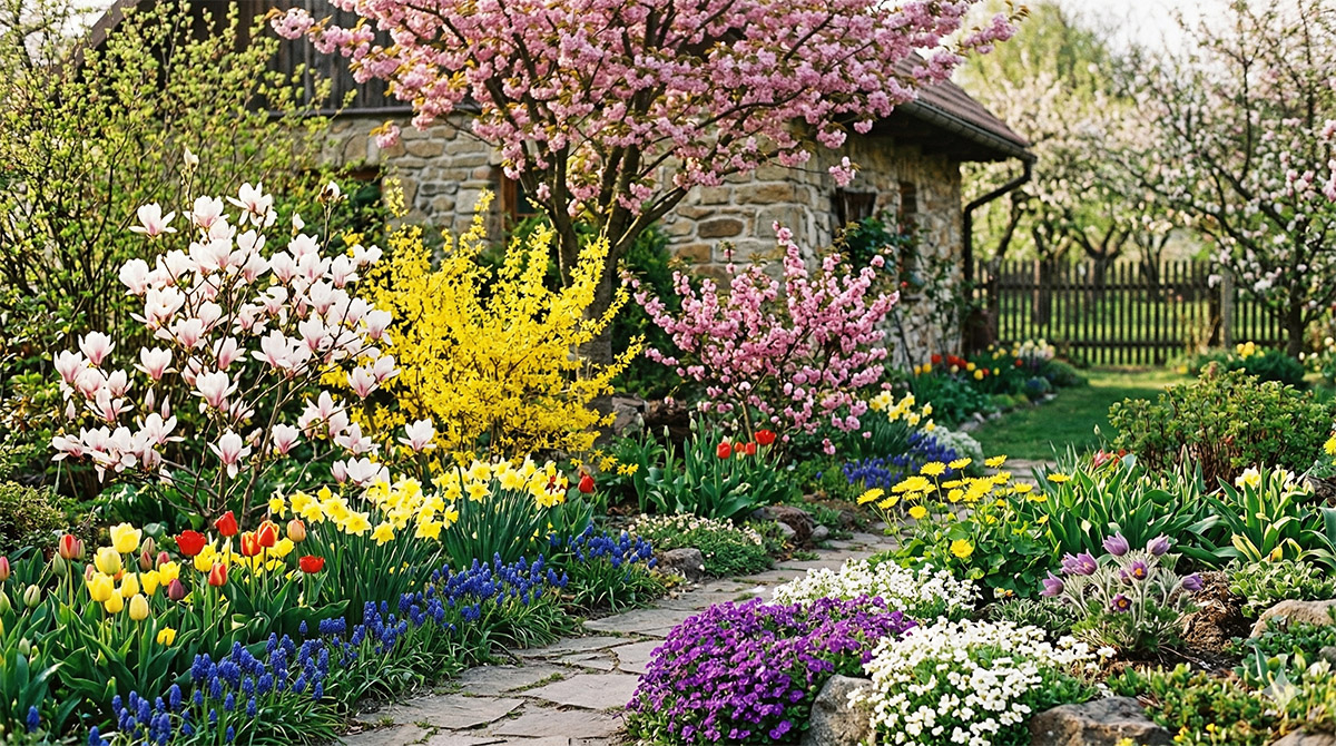 krzewy ktore kwitna w kwietniu