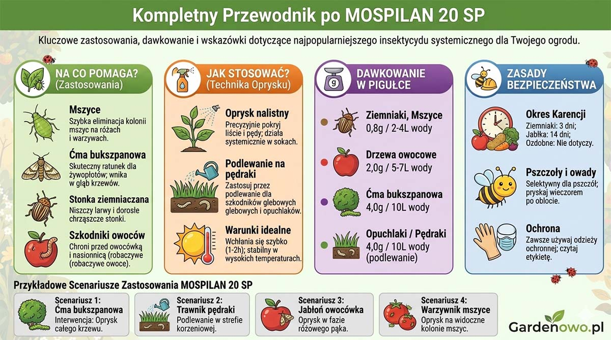 Mospilan 20 SP &ndash; Ściąga ogrodnika: Dawkowanie i Zastosowanie