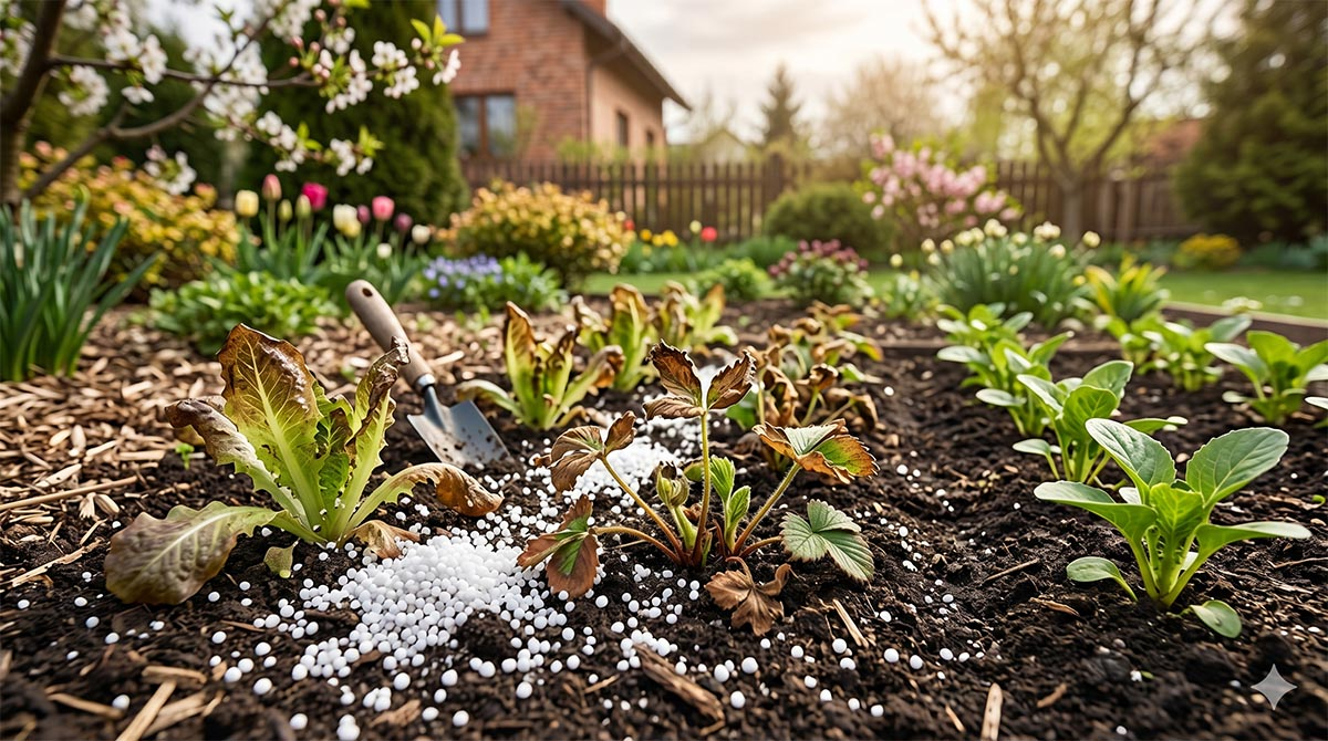 nawożenie saletrą amonową