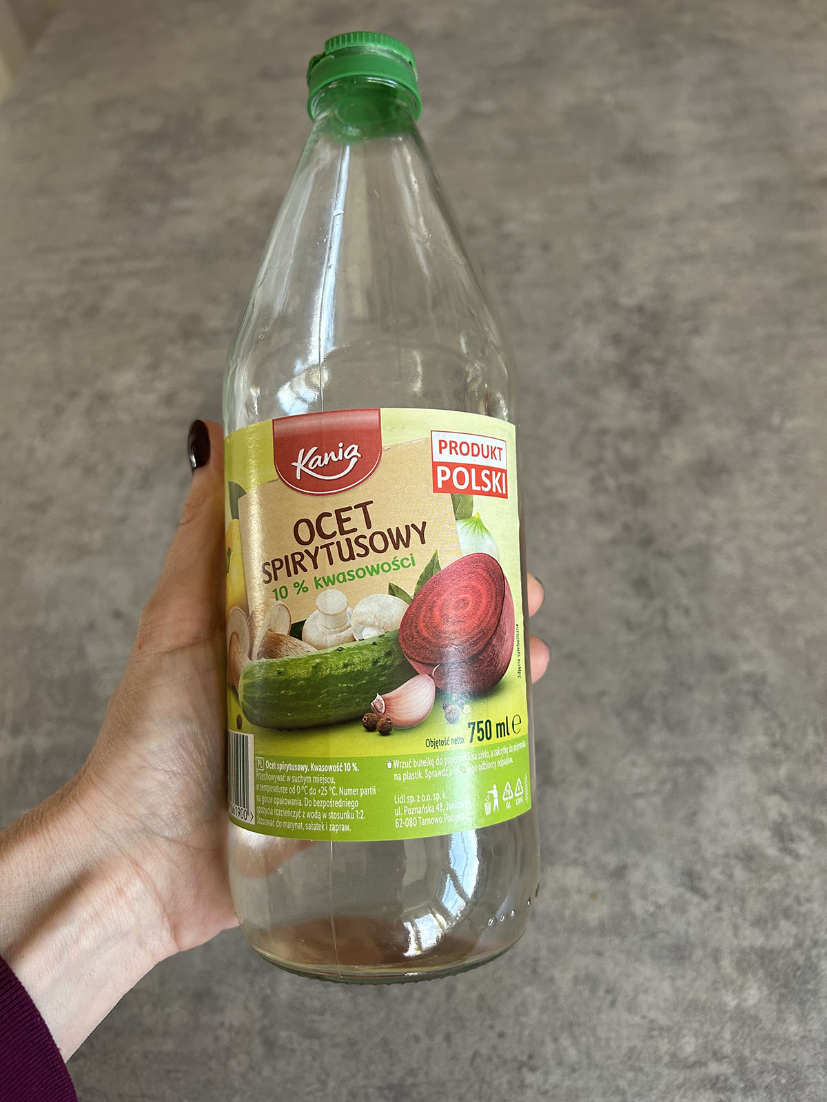 Ocet spirytusowy ocet na chwasty