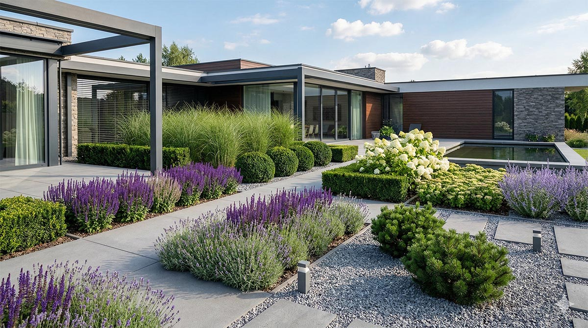 Nowoczesny ogród ogród nowoczesny