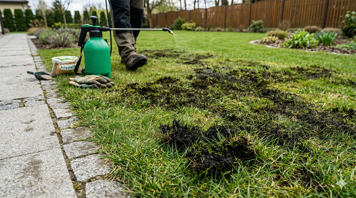 Siarczan żelaza na mech w trawniku siarcza zelaza na mech w trawniku