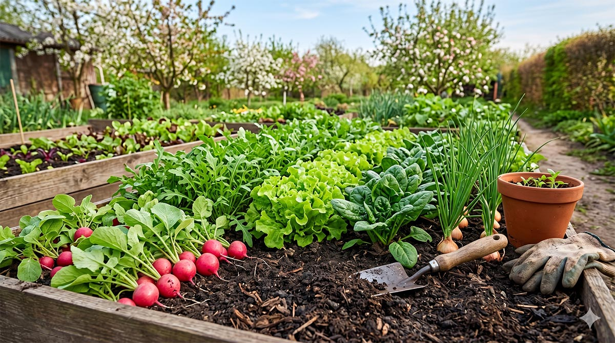 warzywa szybko rosnące wiosną