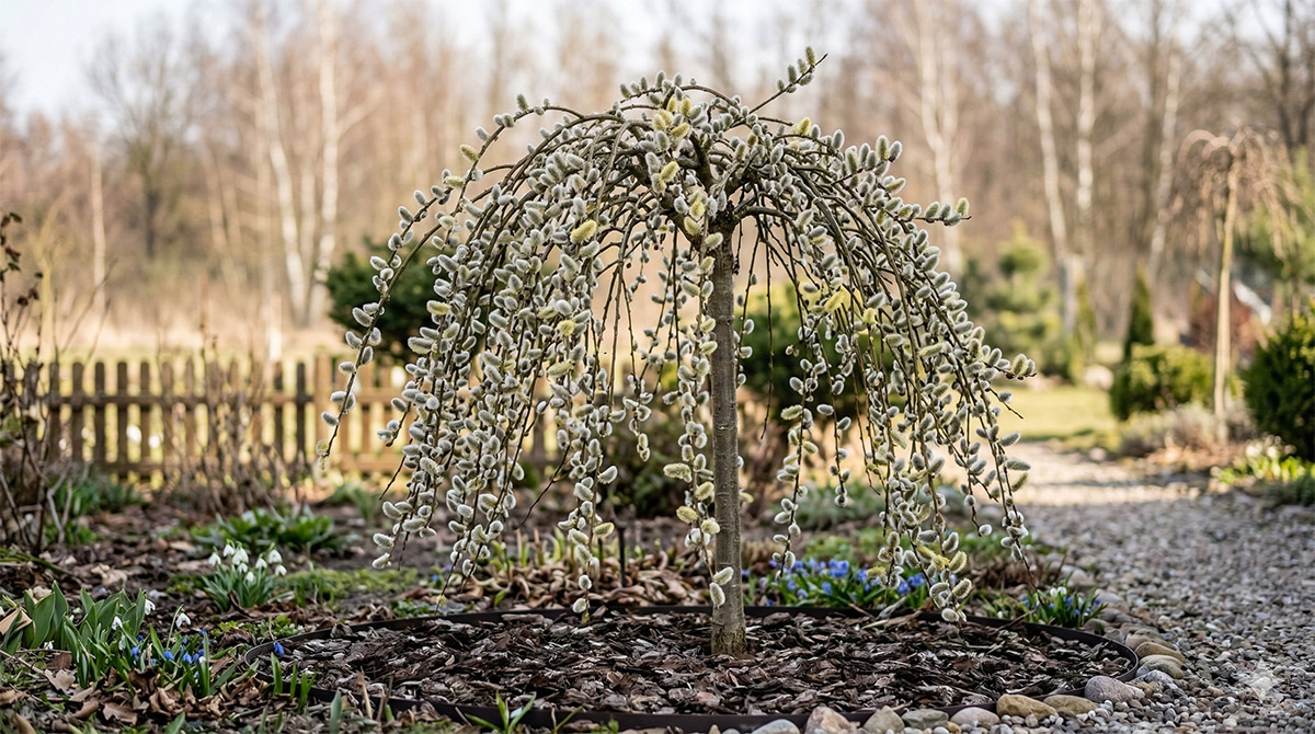 wierzba kwitnaca w marcu