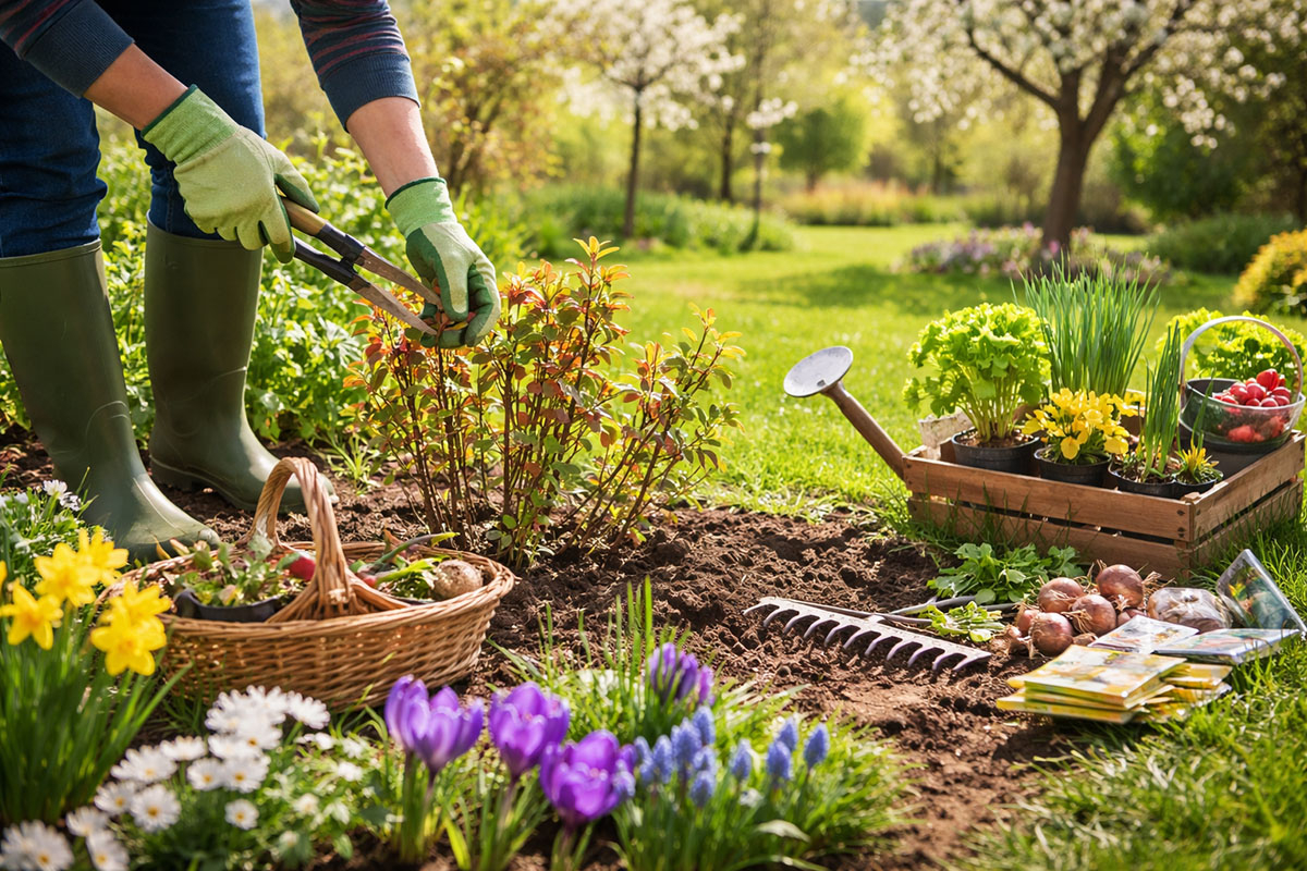 Wiosenne prace w ogrodzie wiosenneprace